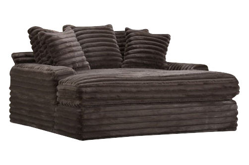 Jenna Mega Chaise w/USB, Brown