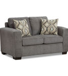 2PC Graytone Sofa & Loveseat, Gray