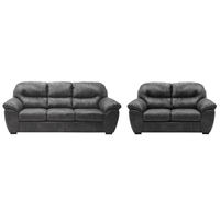 2PC Grant Sofa & Loveseat, Gray