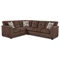 2PC Kennedy Sectional, Brown