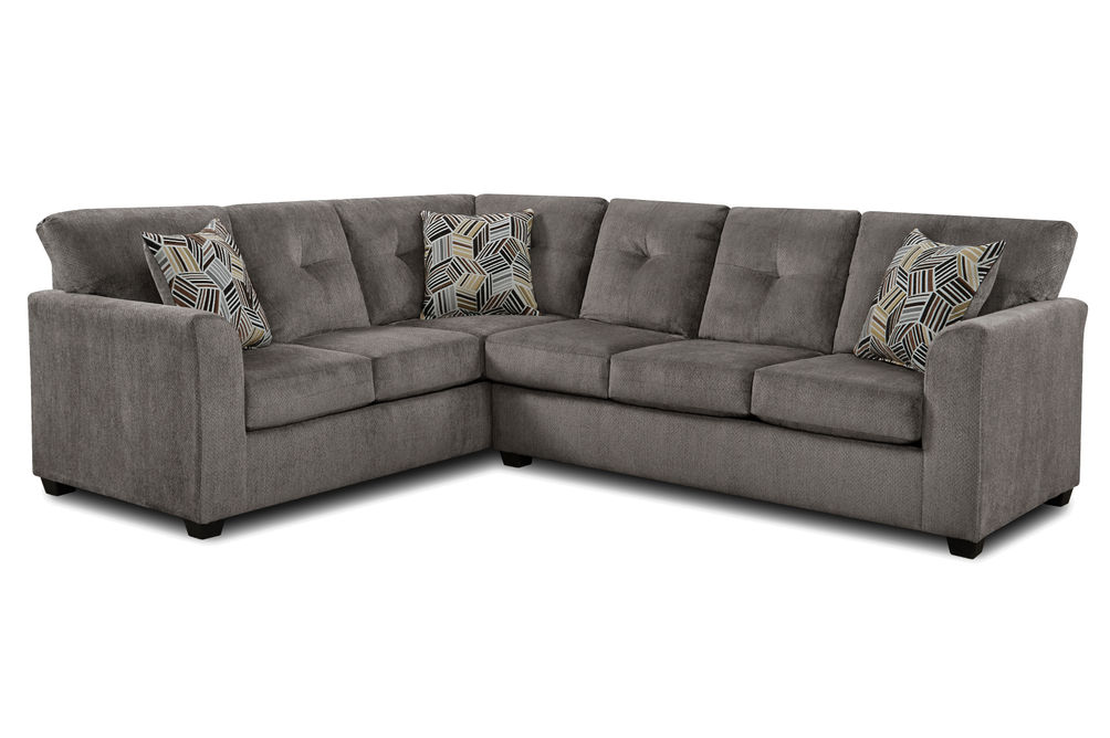 2PC Kennedy Sectional, Gray