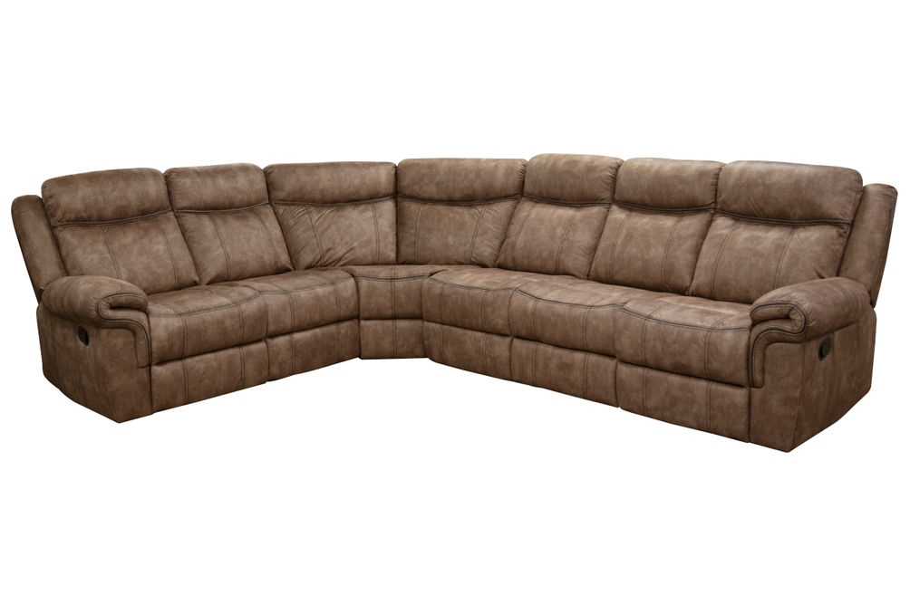 3PC Knxoville Sectional, Brown