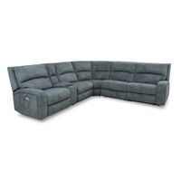 6PC Dimples Sectional, Gray