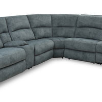 6PC Dimples Sectional, Gray