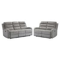 2PC Avanti Sofa & Loveseat, Grey