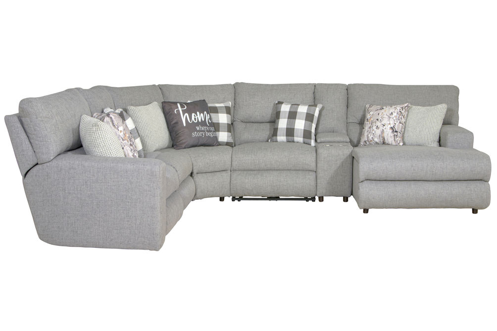 6PC Rockport Sectional, Gray