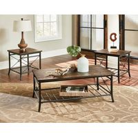 3PK Ainsley Tables, Brown