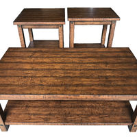 3PK Woodsman Tables, Brown