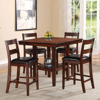 5PC Pendleton Dining Pub Set, Brown