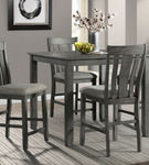 5PC Hawthorne Pub Dining Set, Gray