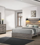 6PC Cameron Bedroom, QN Bed, DR, MR & 1 NS, Gray