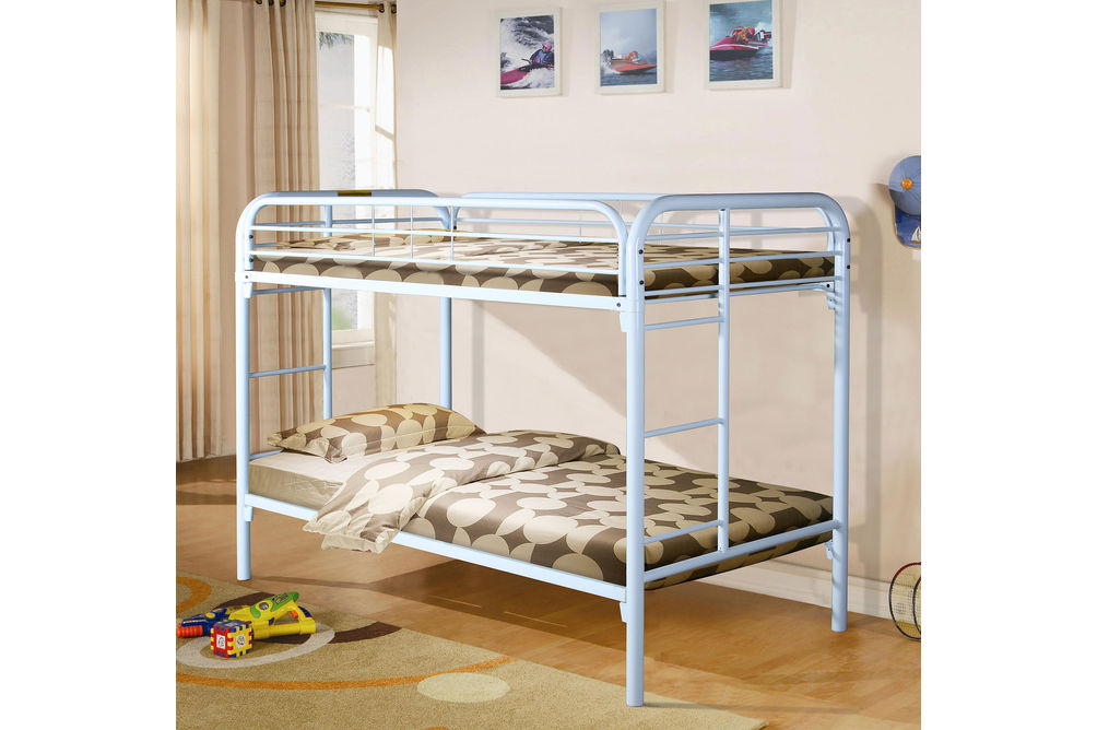 3PC Twin/Twin Bunkbed with Two Twin Mattress