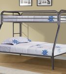 T/F Bunkbed w/1 Twin Matt & 1 Full Matt, Metal