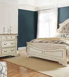 Signature Design by Ashley Realyn King Upholstered Panel Bed and Dresser-Two-t