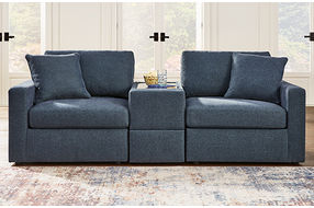 Signature Design by Ashley Modmax 3-Piece Modular Loveseat with Console -Ink