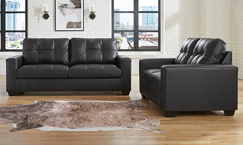 Benchcraft Barlin Mills Sofa and Loveseat-Carbon