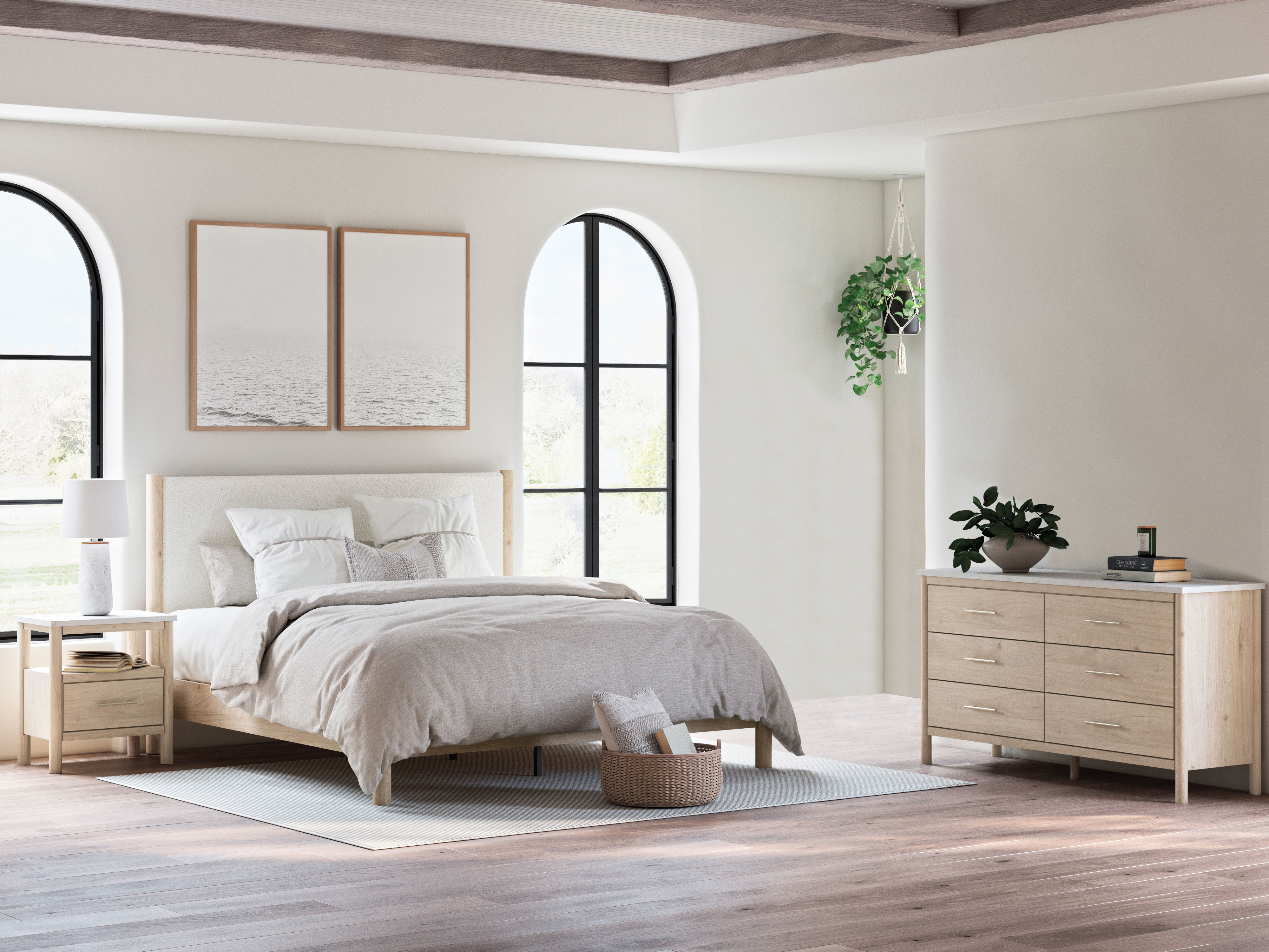 Rent-To-Own Signature Design by Ashley Cadmori King Upholstered