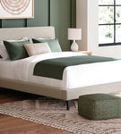 Signature Design by Ashley Cielden Queen Upholstered Bed with Roll Slats-Soft