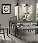 5PC Hawthorne Dining Set, Gray