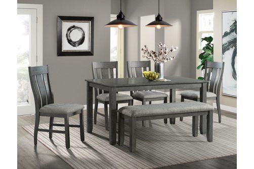 5PC Hawthorne Dining Set, Gray