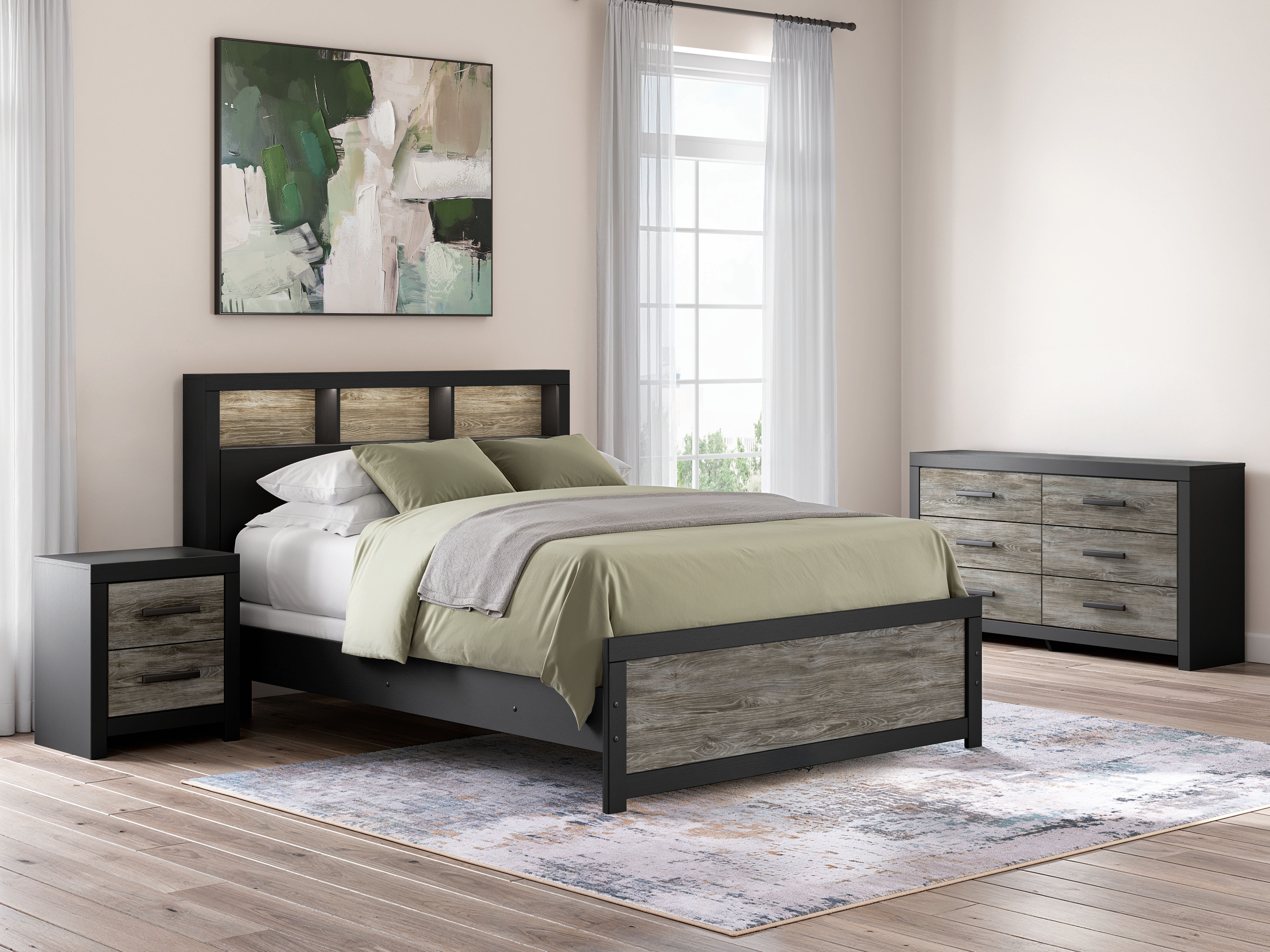 Rent-To-Own Signature Design by Ashley 5 Piece Broachmyn Queen Bed