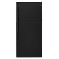 30" Wide Top-Freezer Refrigerator - Black