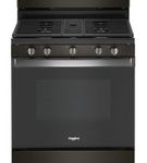 5.0 cu. ft. Whirlpool Gas Range, Black Stainless