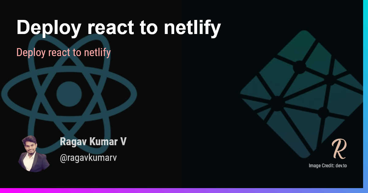 Deploy react to netlify