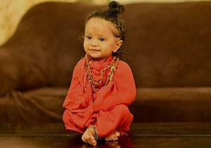 a toddler in form of krishna bhagwan