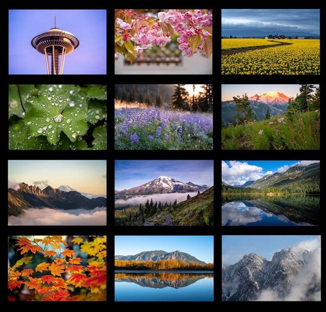 2022 PNW and Mount Rainier Calendars Rainier Watch