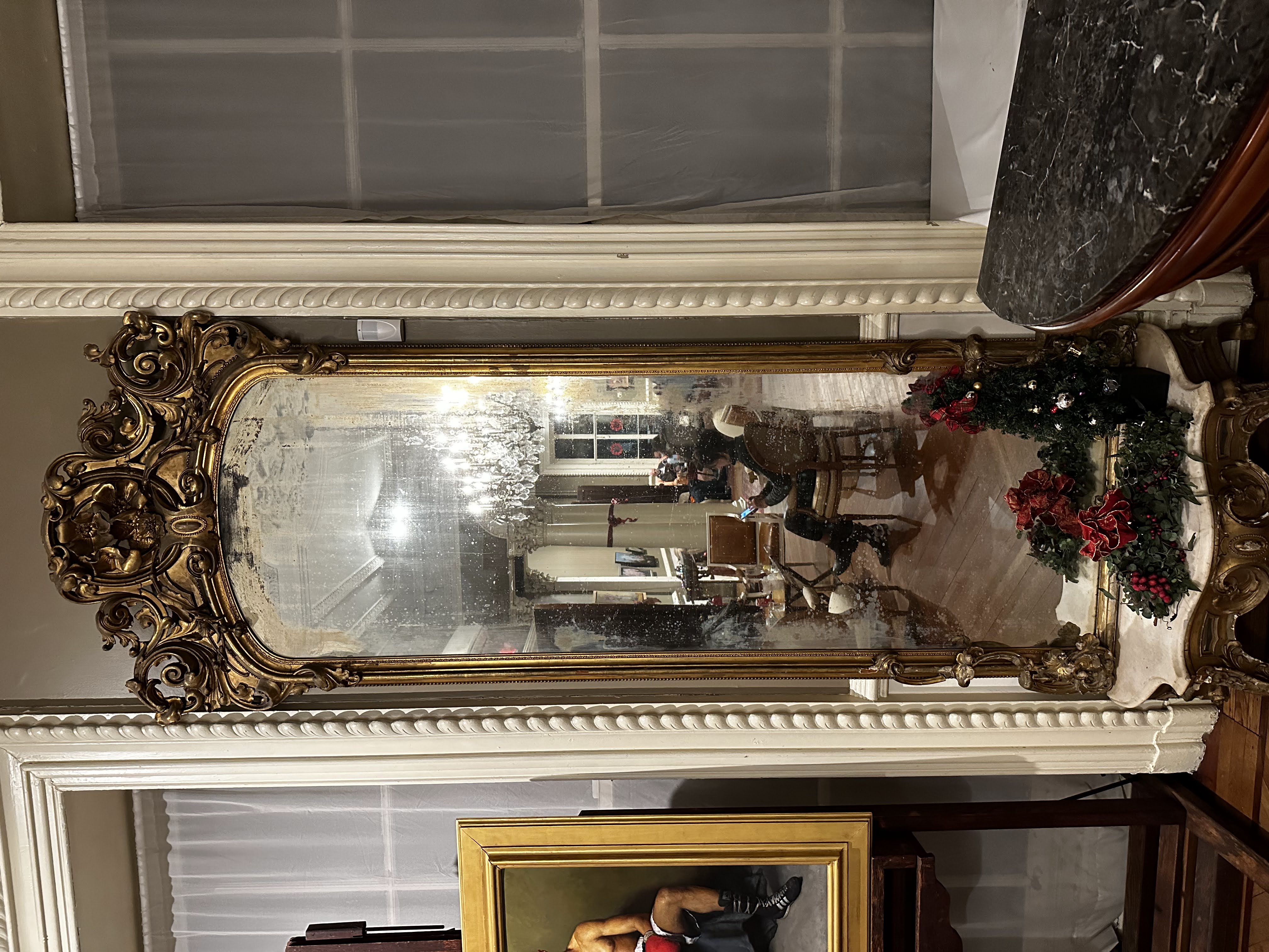 A mirror in the Salmagundi Club in New York