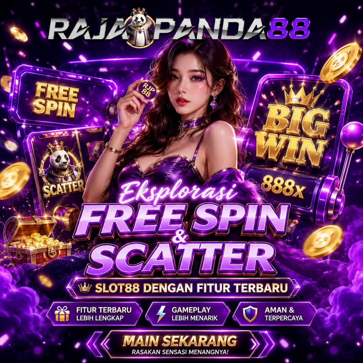 RAJAPANDA88 - Eksplorasi Free Spin dan Scatter Slot88 dengan Fitur Terbaru
