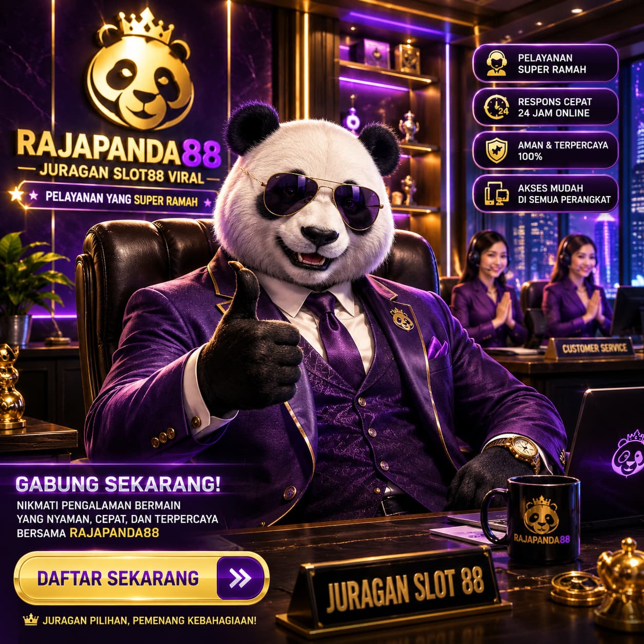 RAJAPANDA88 → Juragan Slot88 Viral Pelayanan Yang Super Ramah