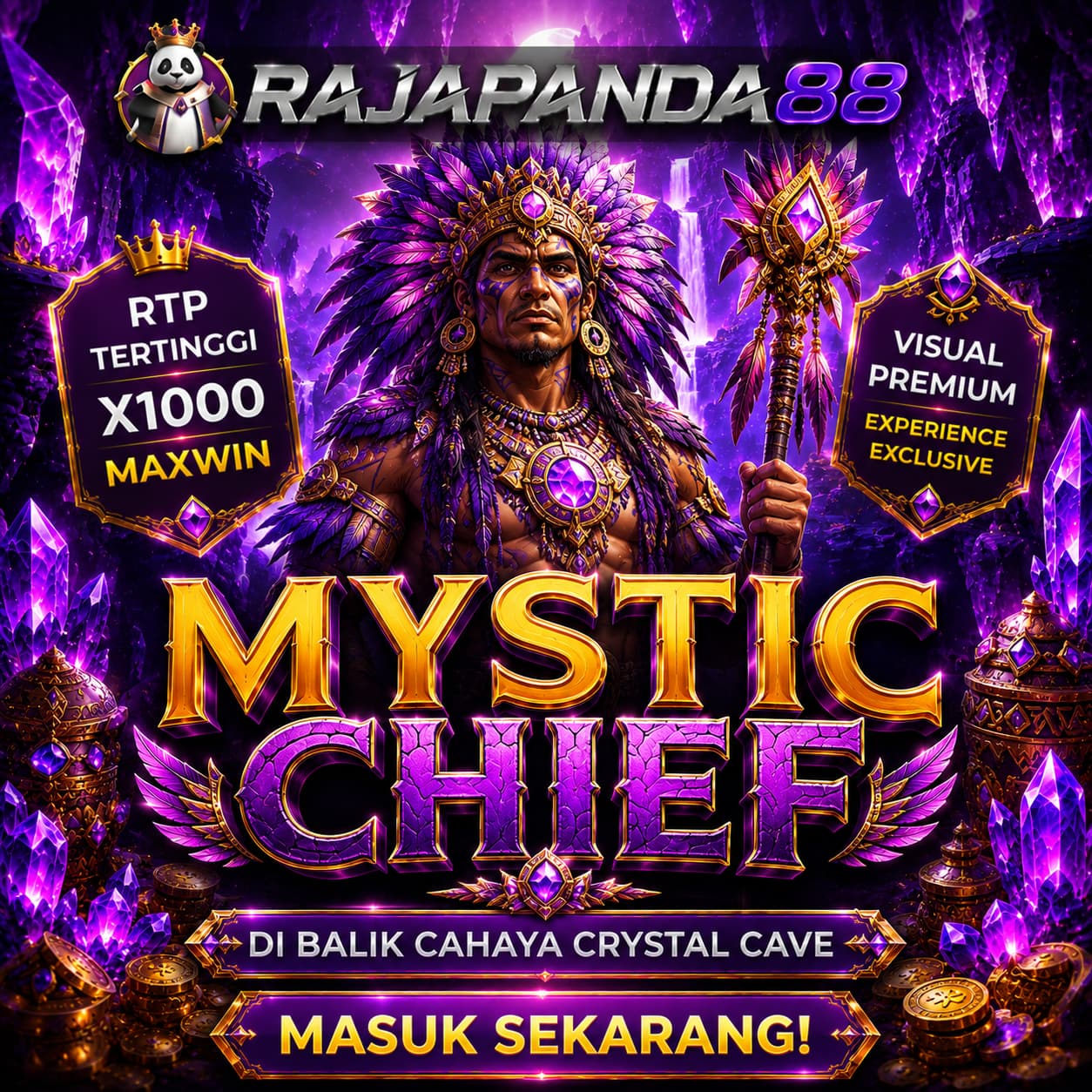 RAJAPANDA88 | Mystic Chief di Balik Cahaya Crystal Cave