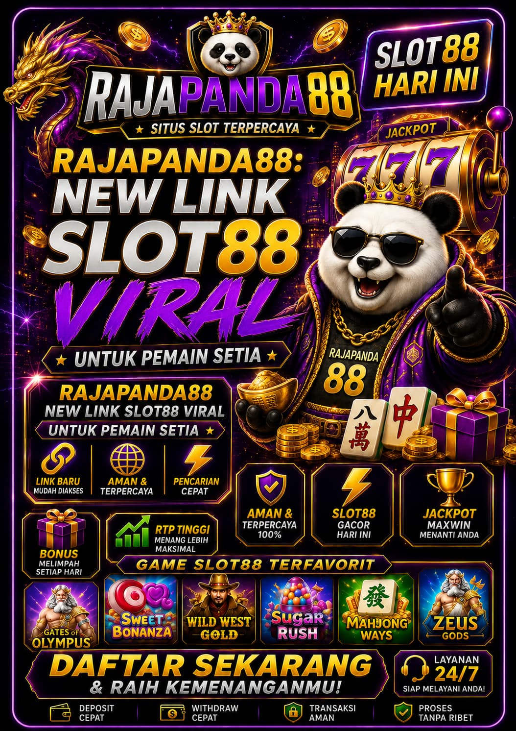 RAJAPANDA88: New Link Slot88 Viral Untuk Pemain Setia