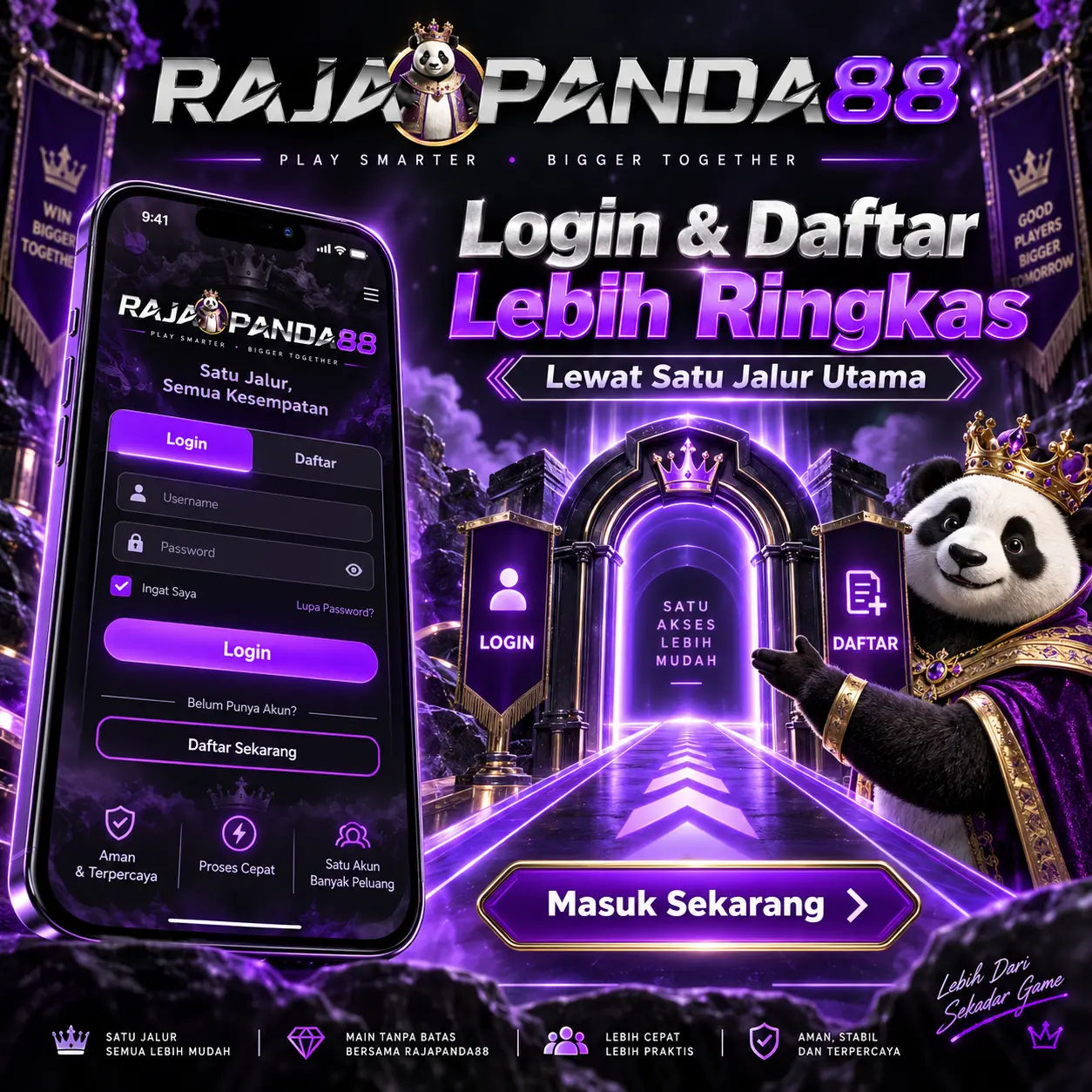 RAJAPANDA88: Login dan Daftar Jadi Lebih Ringkas Lewat Satu Jalur Utama