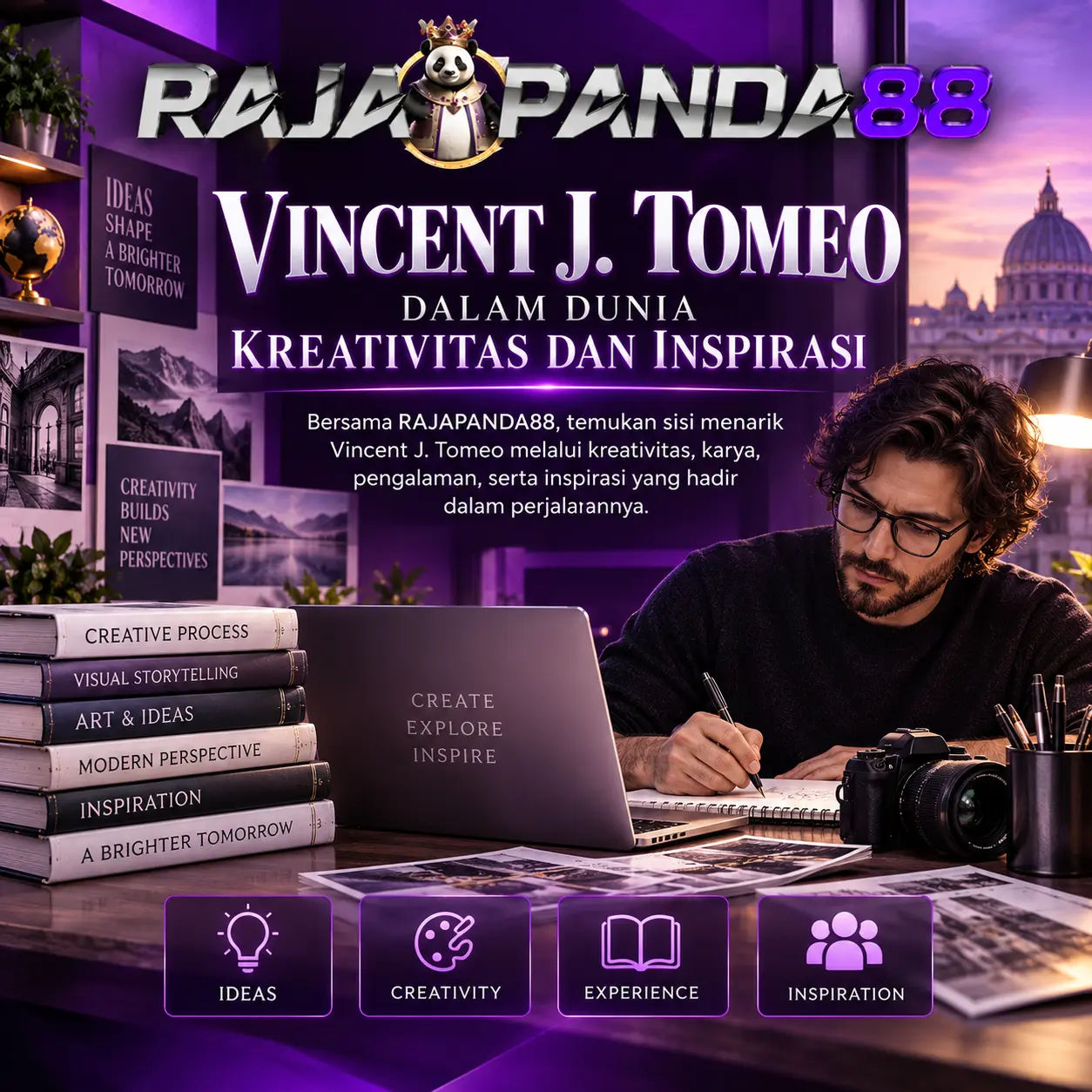 RAJAPANDA88 | Vincent J. Tomeo dalam Dunia Kreativitas dan Inspirasi