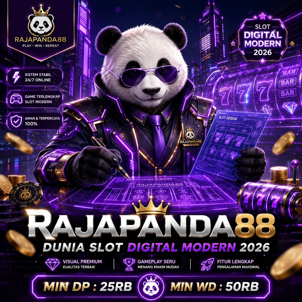RAJAPANDA88 : Dunia Slot Digital Modern 2026 dengan Sensasi Visual Premium & Gameplay Seru