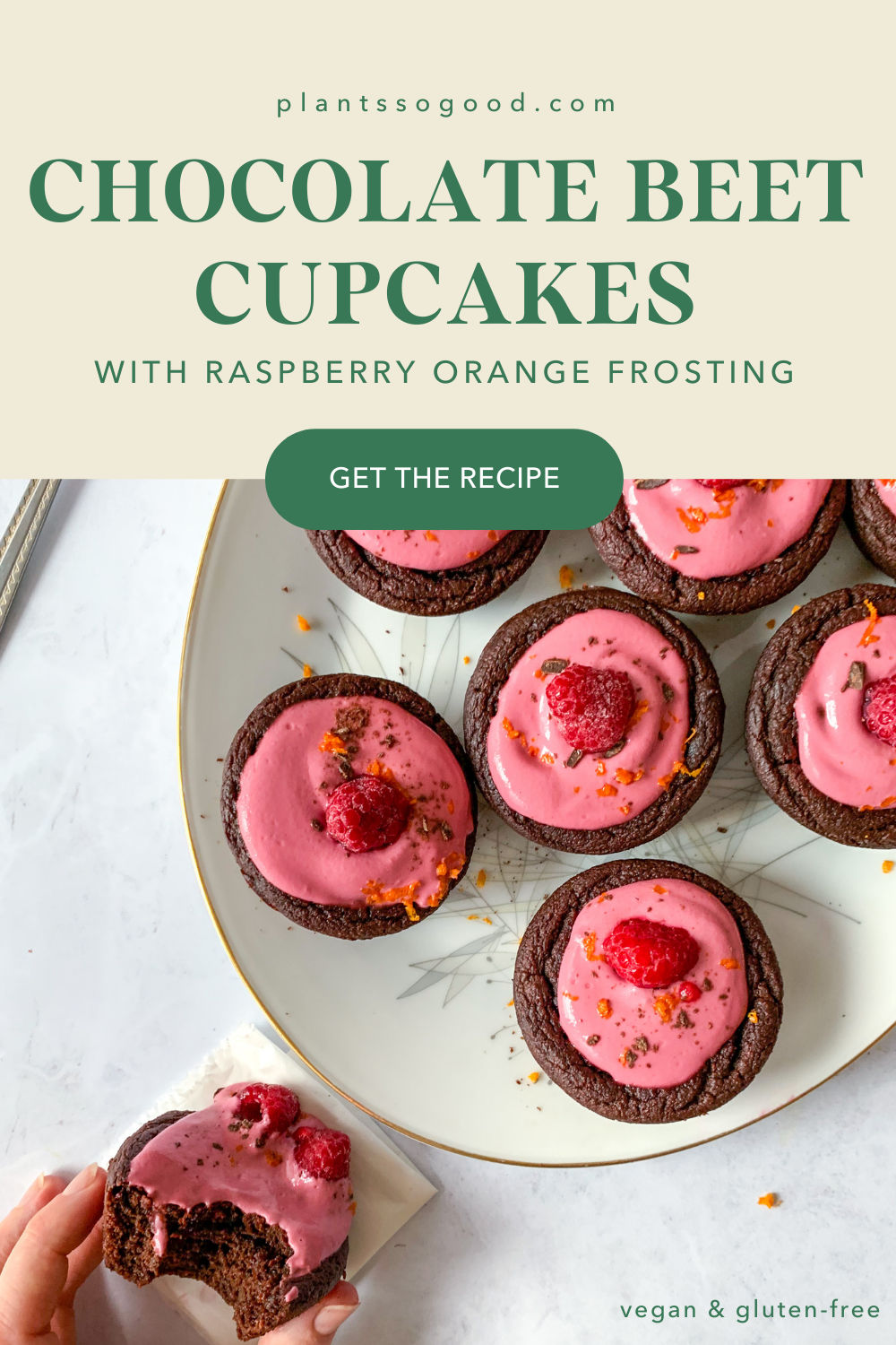 Chocolate Beet Cupcakes with Raspberry Frosting