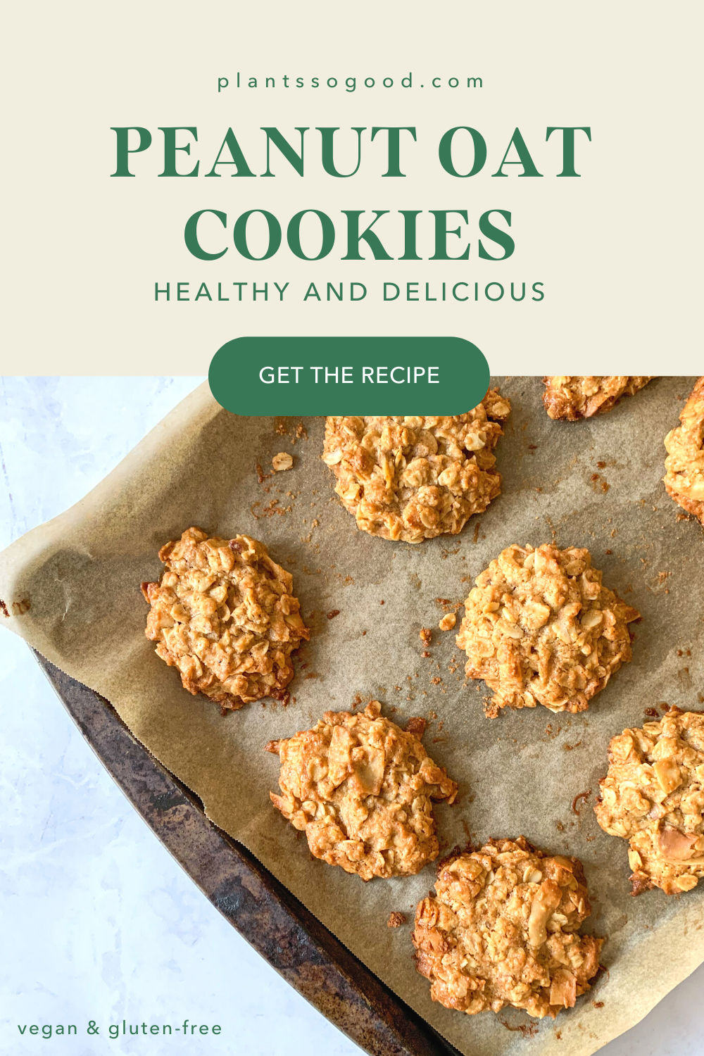 Quick & Easy Peanut Oat Cookies