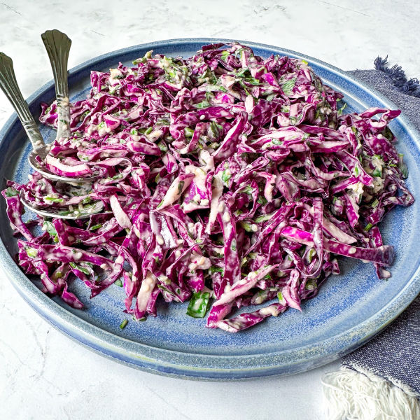 Crunchy Red Cabbage Slaw