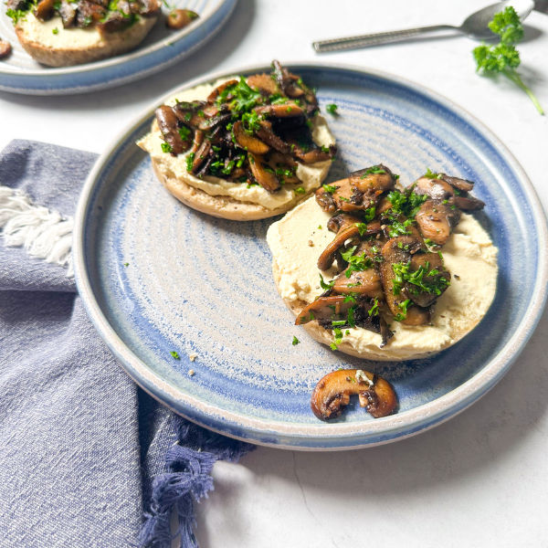Dairy-Free Ricotta & Mushroom Toast