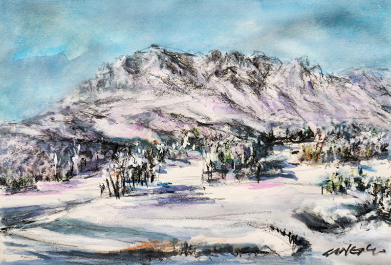 한국의 산야 ,설경-31671