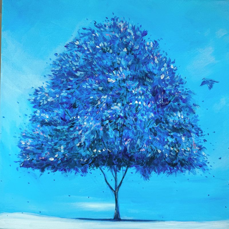 삶을 기억하는 나무; 파랑새 -4621