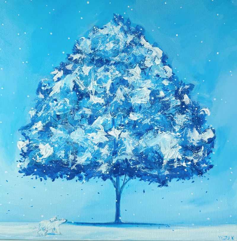 삶을 기억하는 나무; 북극곰 -4622