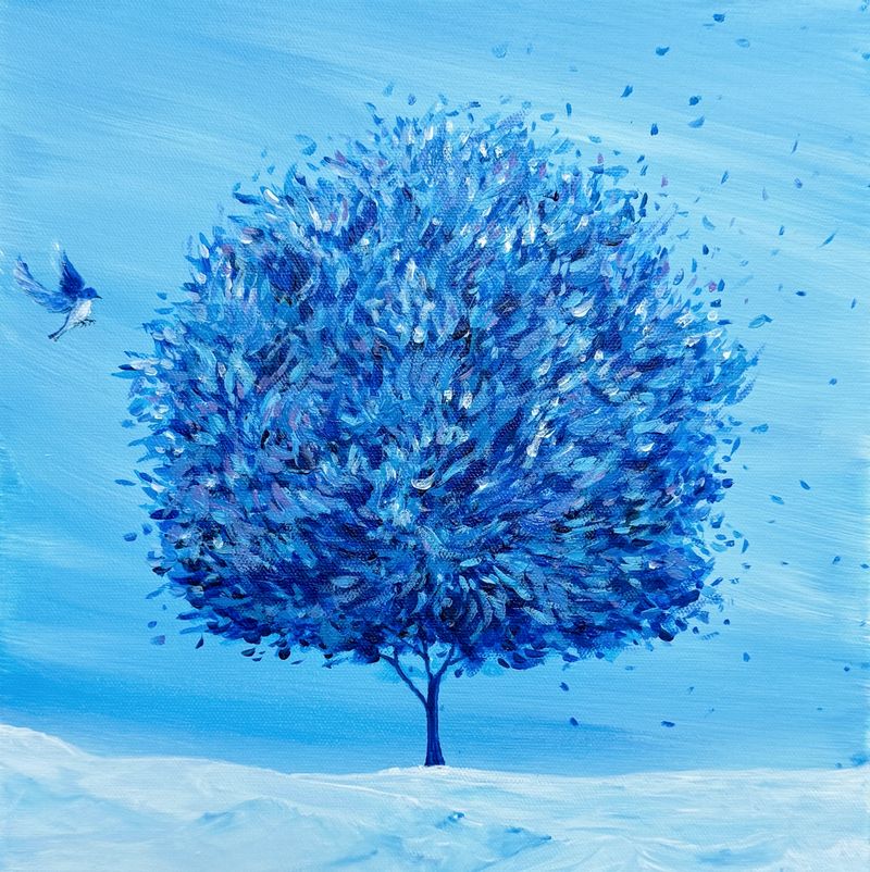 나무의 기억 ; 파랑새 -5498