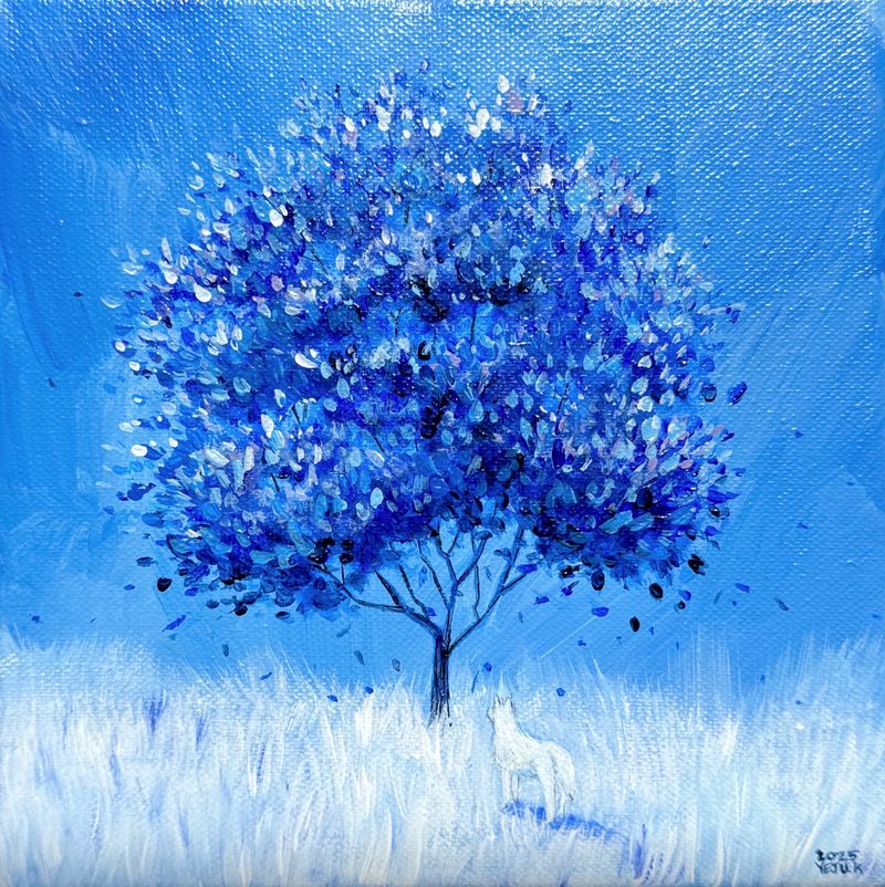 하얀 댕댕이의 나무 -6912