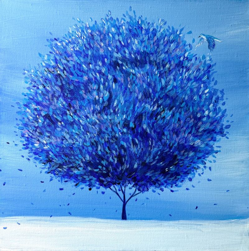 나무의 기억 ; 파랑새 -8156