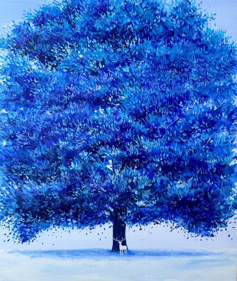 나무의 기억 ; 흰 사슴 -13561