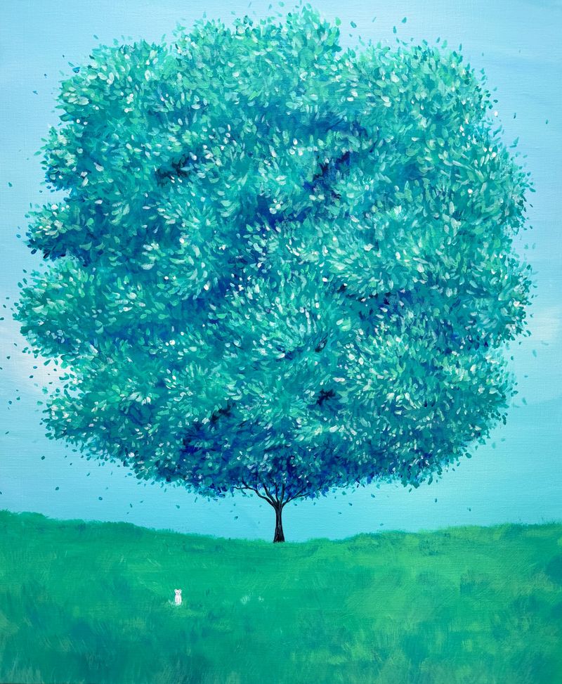 나무의 기억 ; 흰 담비 -14729